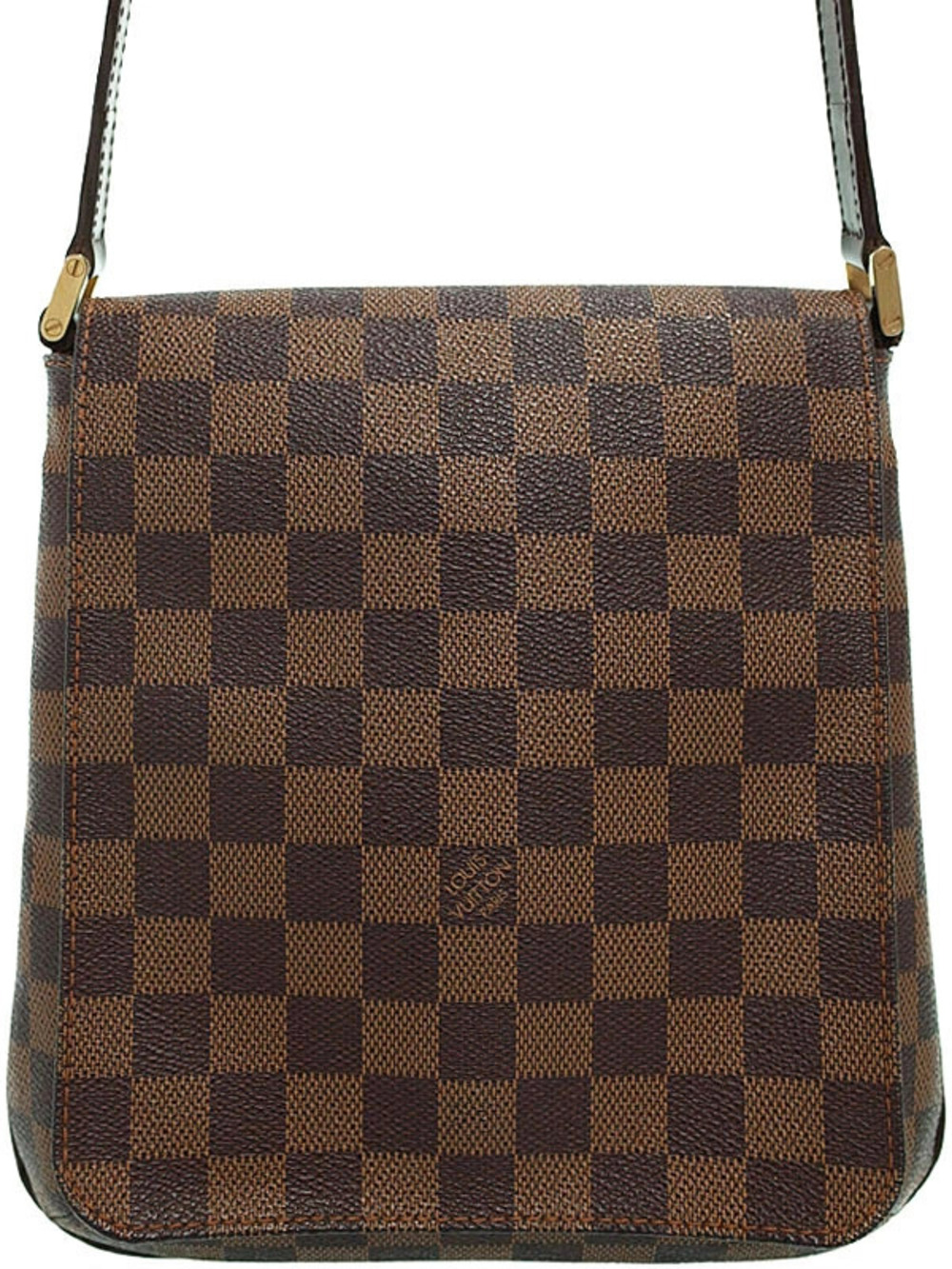 Louis Vuitton Damier Musette Salsa Long Shoulder Bag Canvas Leather Brown